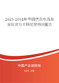 2025-2031年中国仿真水晶发展现状与市场前景预测报告